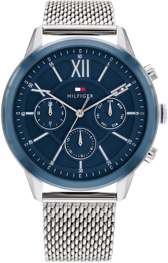 Tommy Hilfiger TH1710524 Heren Horloge – Zilver – 44mm Tommy Hilfiger TH1710524 Heren Horloge – Zilver – 44mm